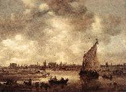 Jan van Goyen View of Leiden oil